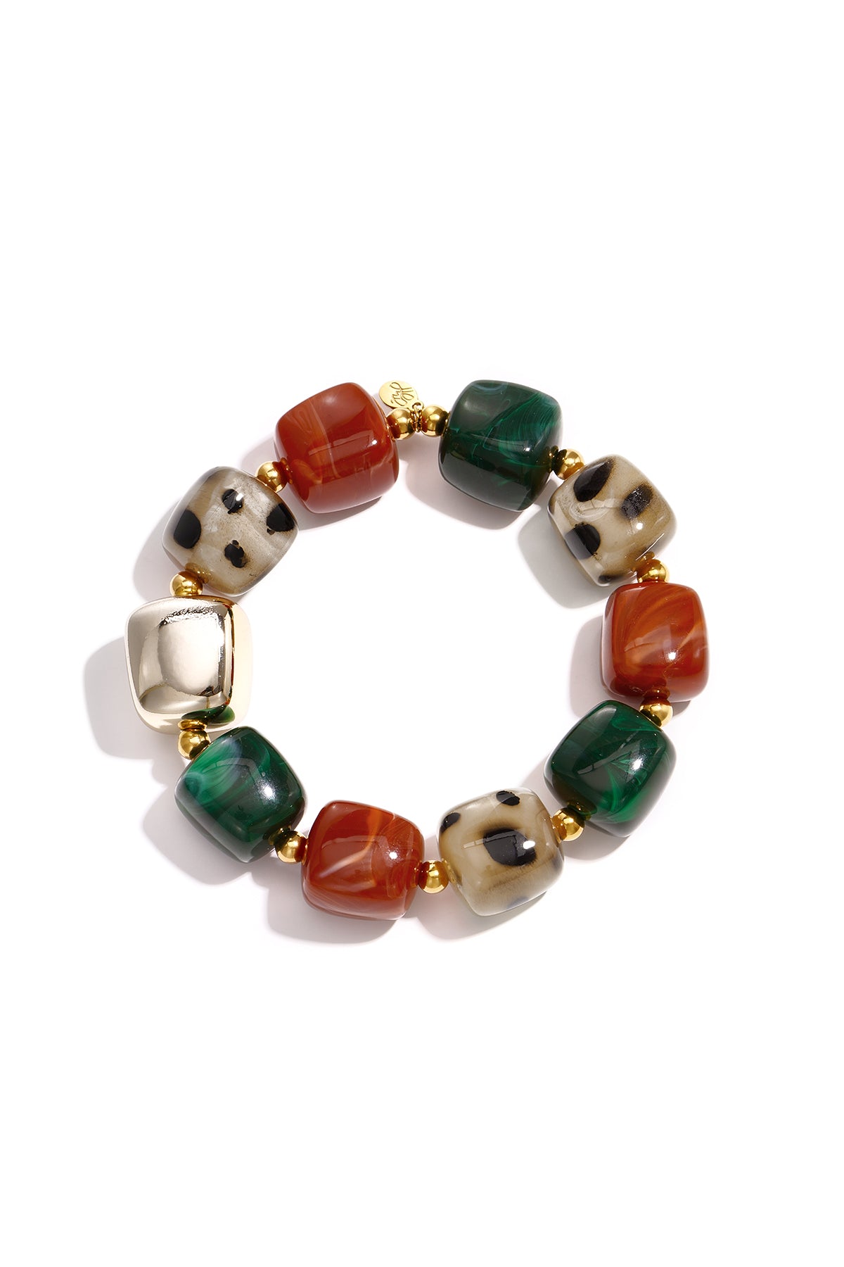 Pulseras de cuentas acrílicas, cuentas sencillas, serie sencilla diaria, joyería para mujer
