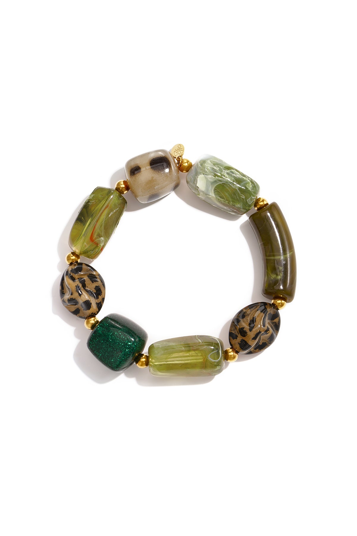 Pulseras de cuentas acrílicas de forma irregular, sencillas, de la serie Simple Daily, joyería para mujer