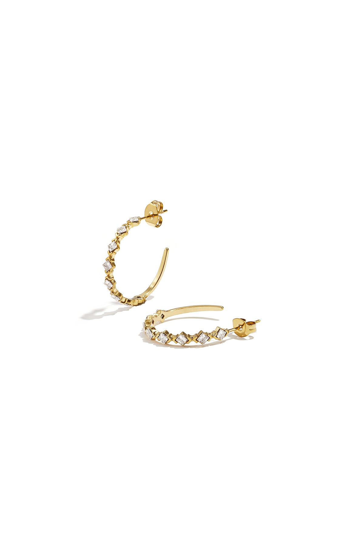 Pendientes de aro de acero inoxidable Circle Simple Daily Simple Series Joyería para mujer