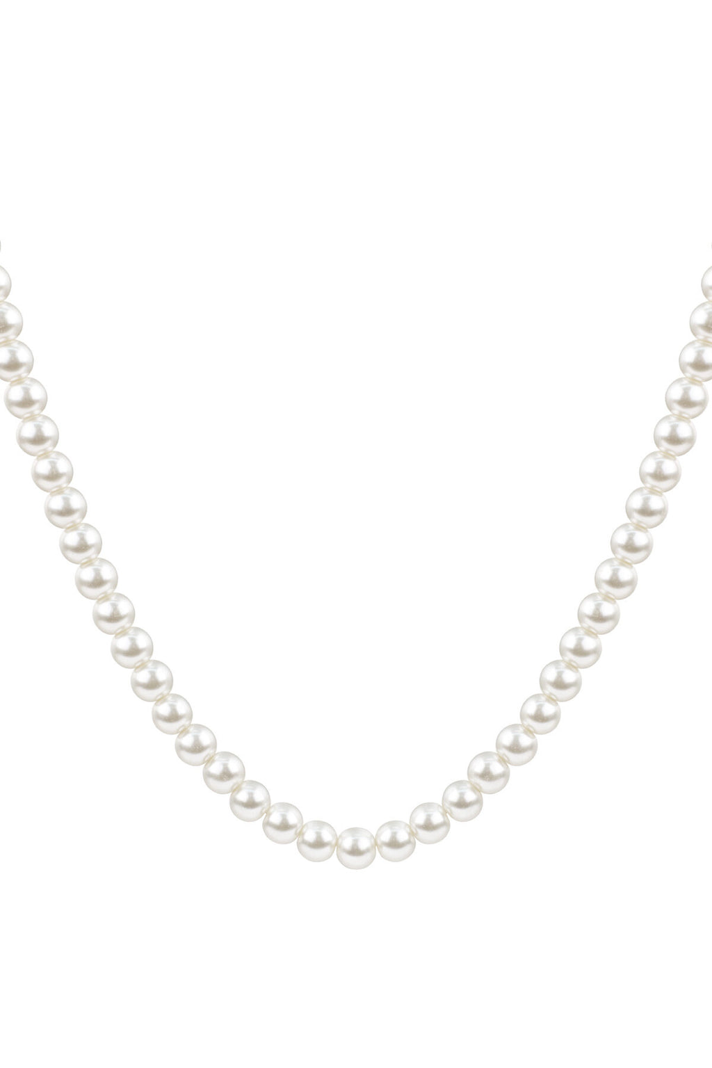 Elegant White Imitation Pearl Short Necklace