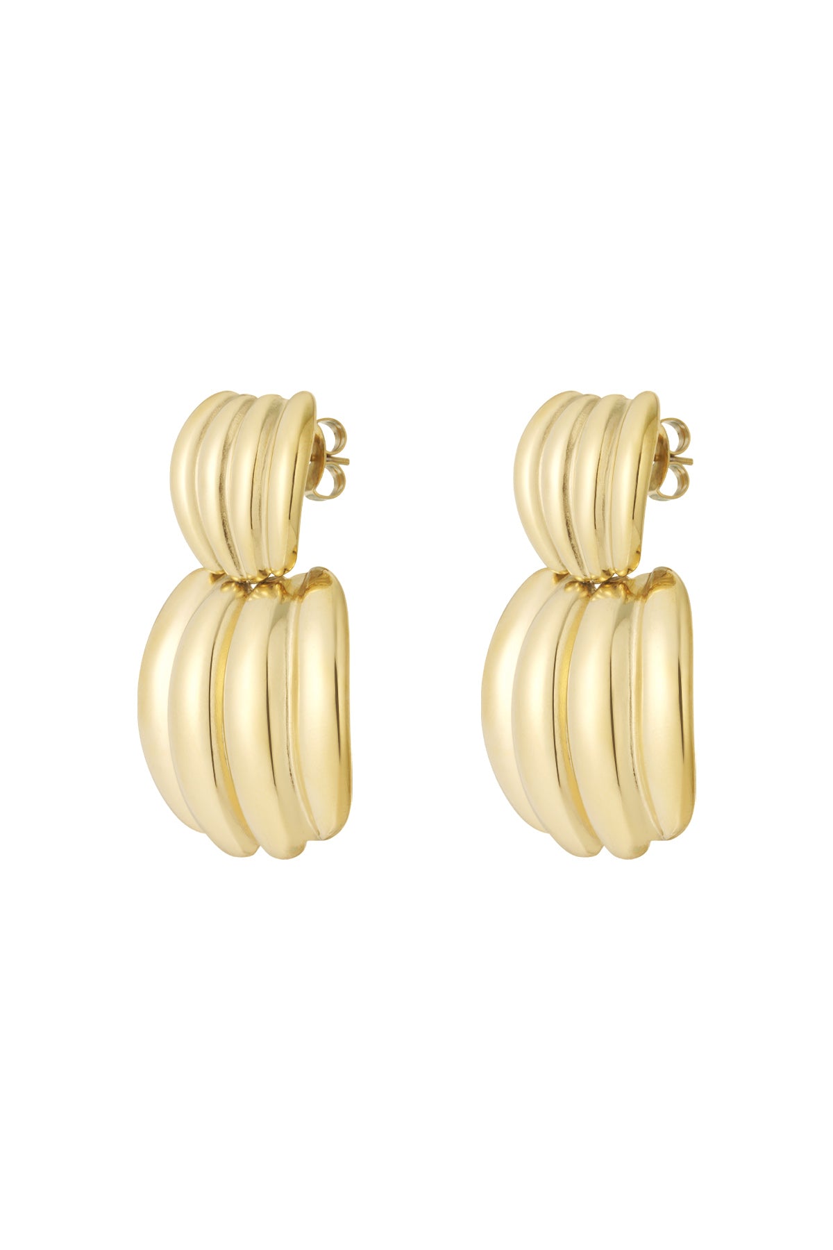 Stylish Stainless Steel Drop Earrings for Everyday Wear