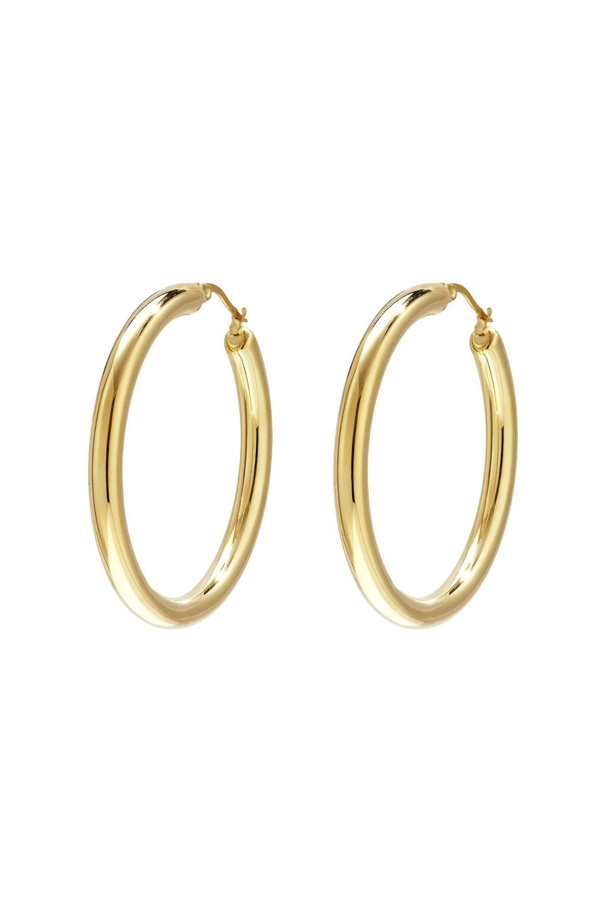Pendientes de aro de acero inoxidable circulares, serie casual, diaria, sencilla, joyería para mujer