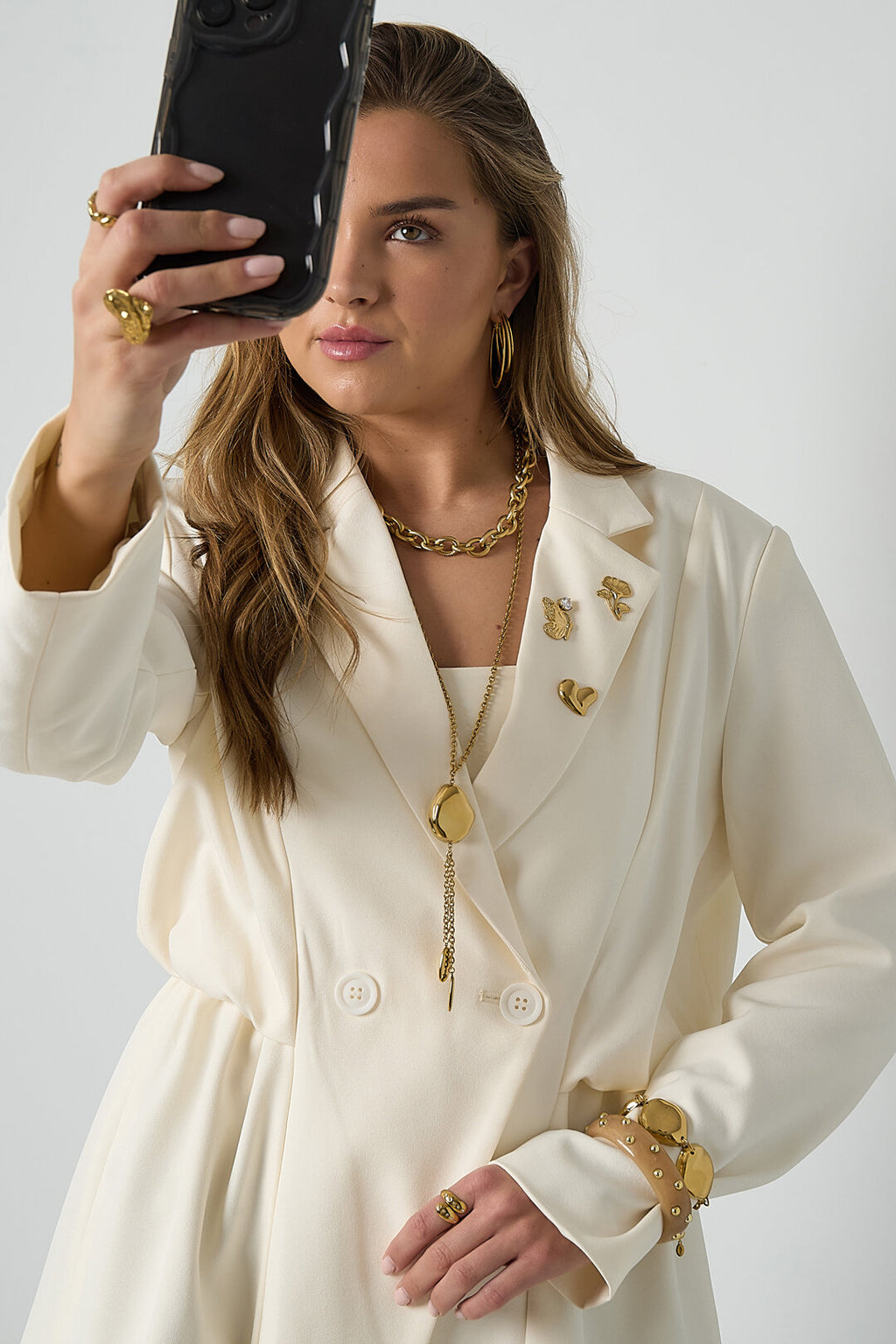Elegant Gold-Plated Long Necklace for Everyday Glamour