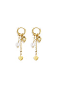 Pendientes colgantes de acero inoxidable con forma de corazón, sencillos, de la serie Daily Simple, joyería para mujer.