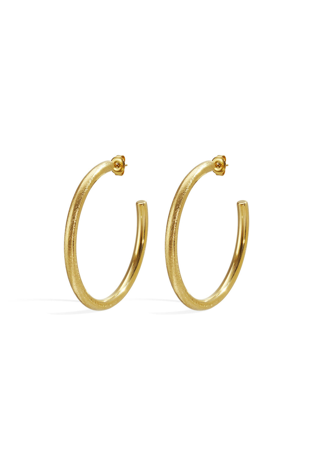 Elegant Circle Hoop Earrings for Women, Silver & Gold