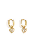 Elegant Heart Shaped Drop Earrings for Women