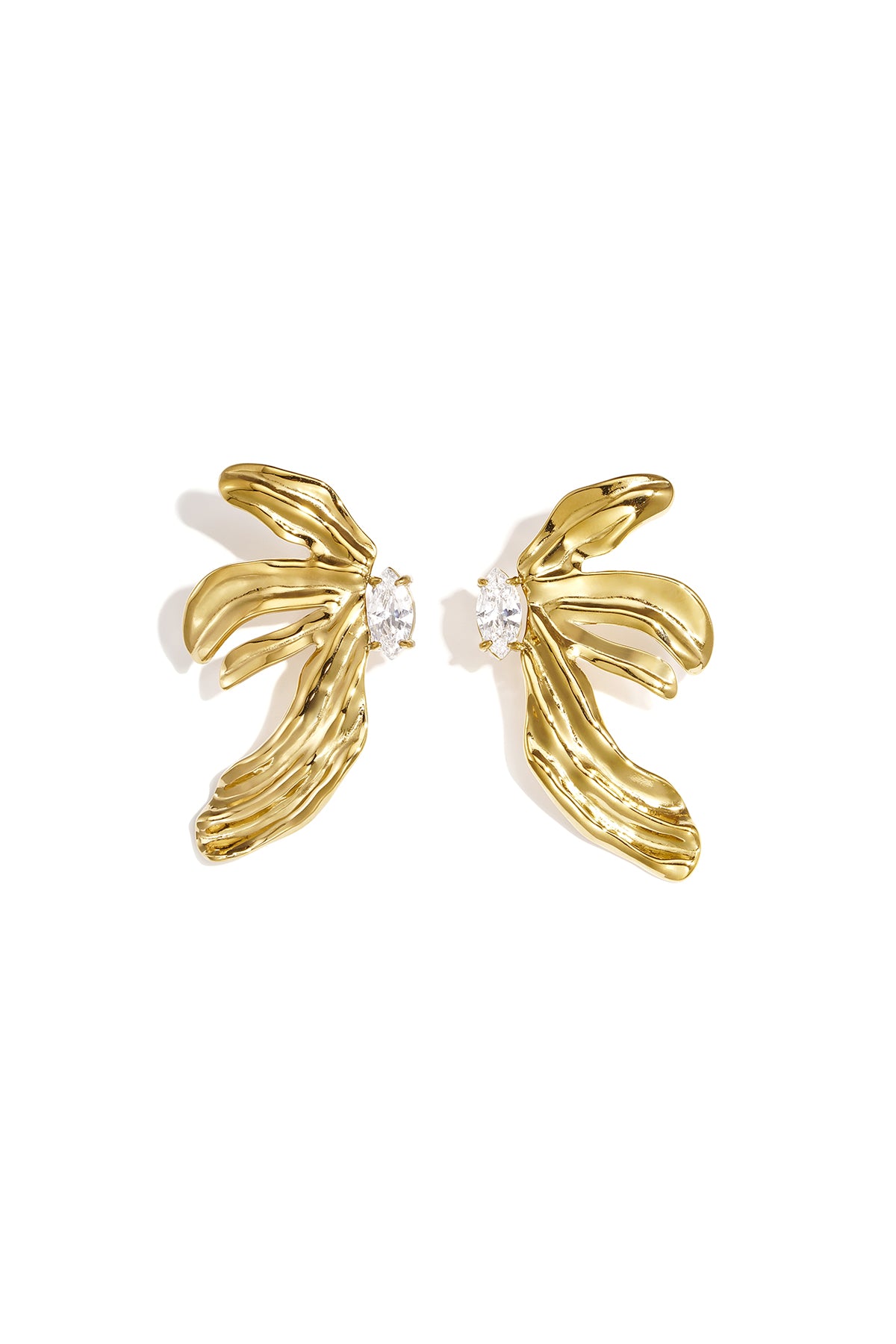Pendientes de botón de acero inoxidable con forma de flor, serie Simple Simple, joyería para mujer
