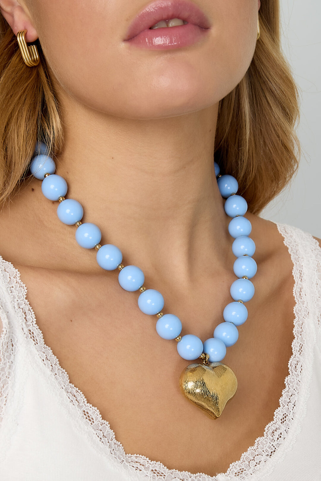 Charming Heart Beaded Necklace for Spring/Summer