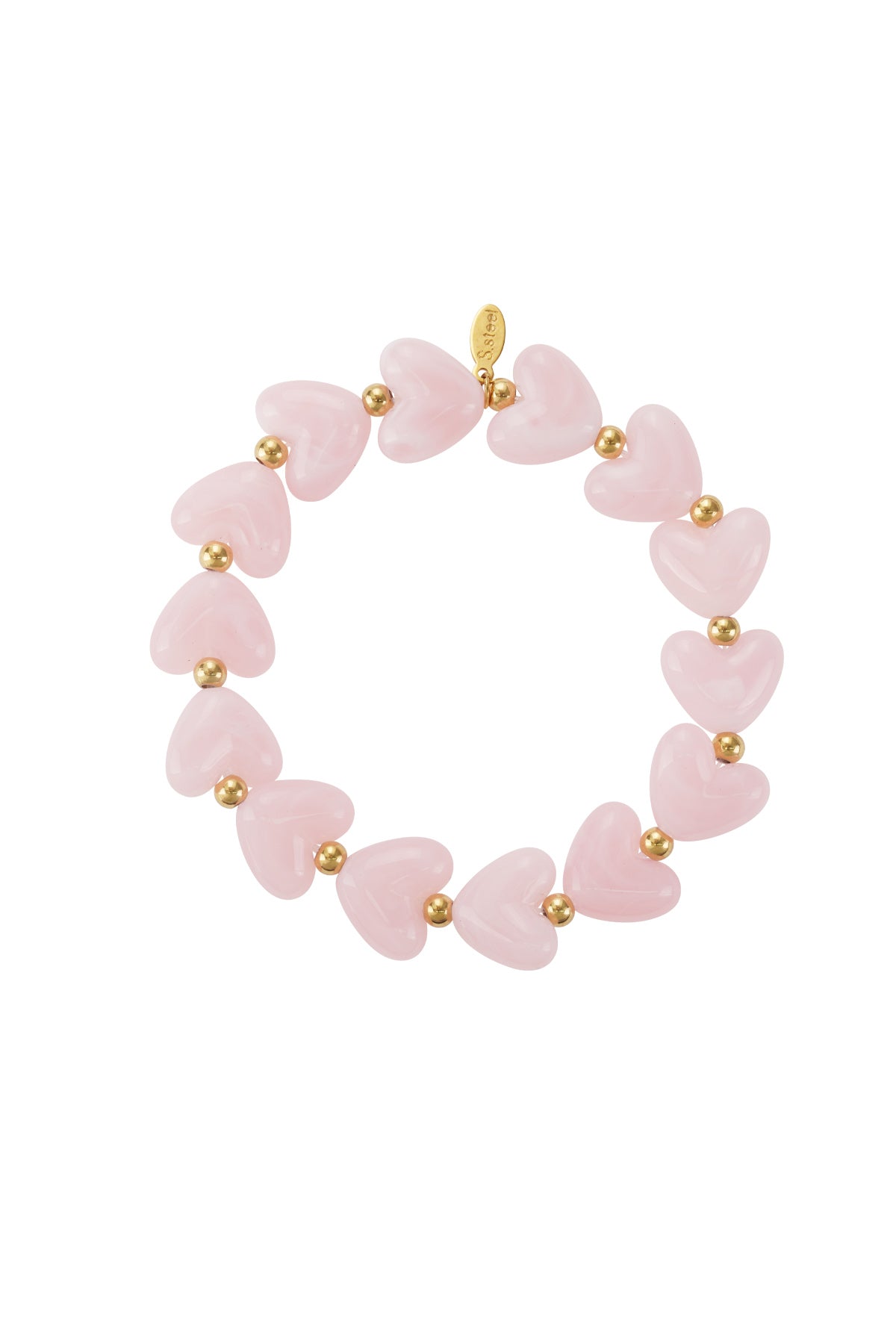 Pulsera de cuentas corazón