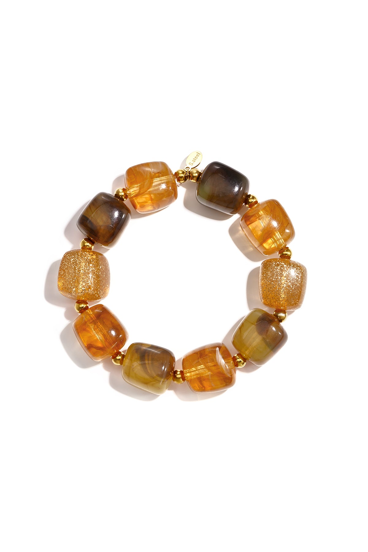 Pulseras de cuentas acrílicas, cuentas sencillas, serie sencilla diaria, joyería para mujer