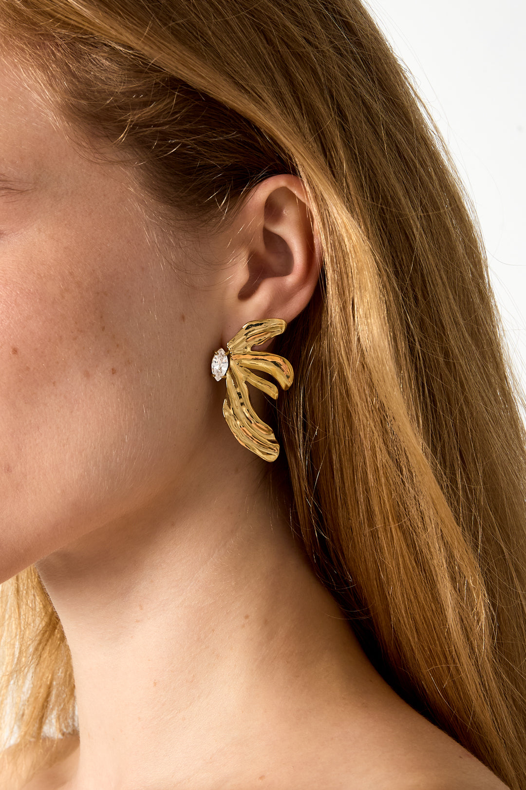 Pendientes de botón de acero inoxidable con forma de flor, serie Simple Simple, joyería para mujer