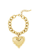 Elegant Heart Charm Bracelet for Everyday Wear