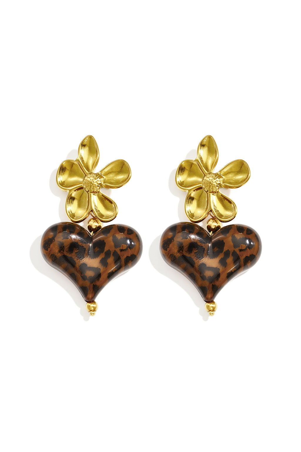 Pendientes colgantes de acero inoxidable con forma de corazón, sencillos, de la serie Daily Simple, joyería para mujer.