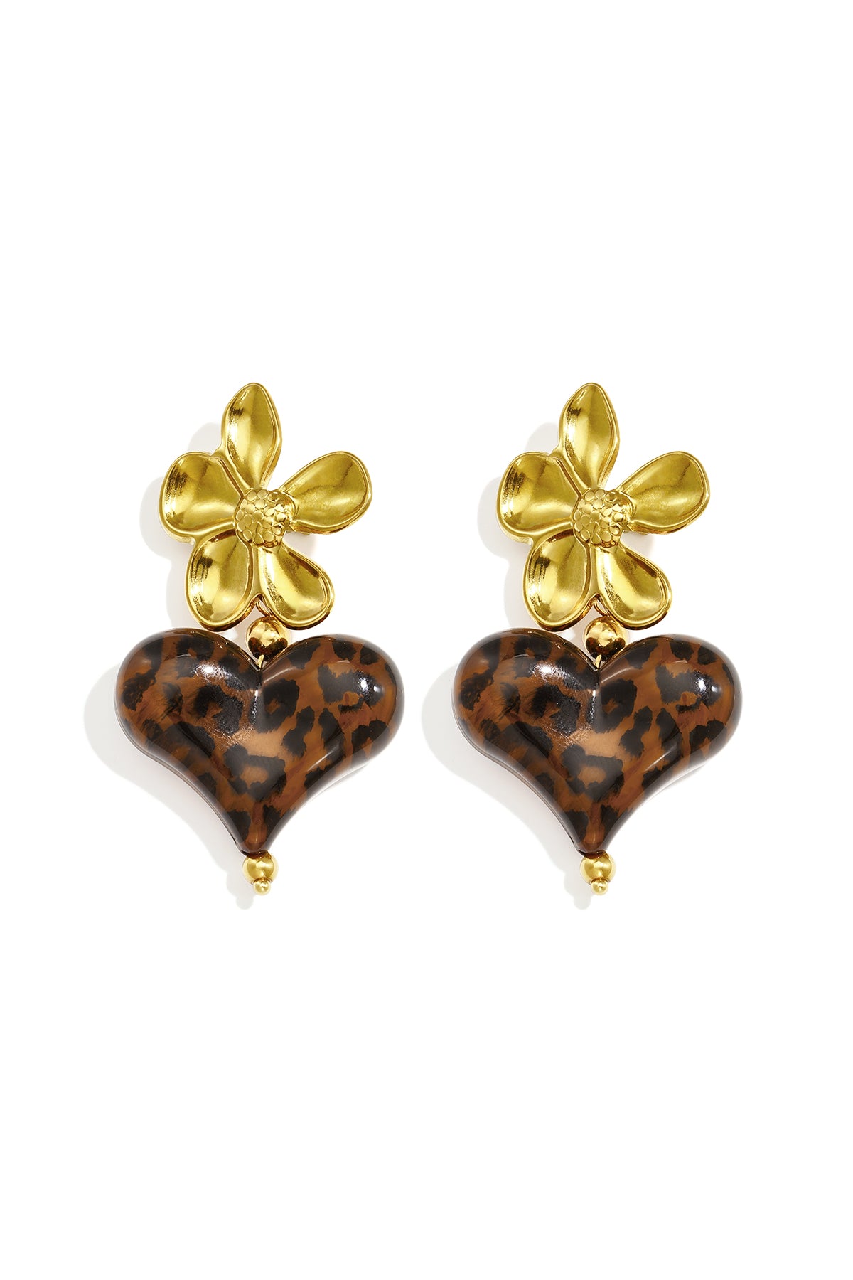 Pendientes colgantes de acero inoxidable con forma de corazón, sencillos, de la serie Daily Simple, joyería para mujer.
