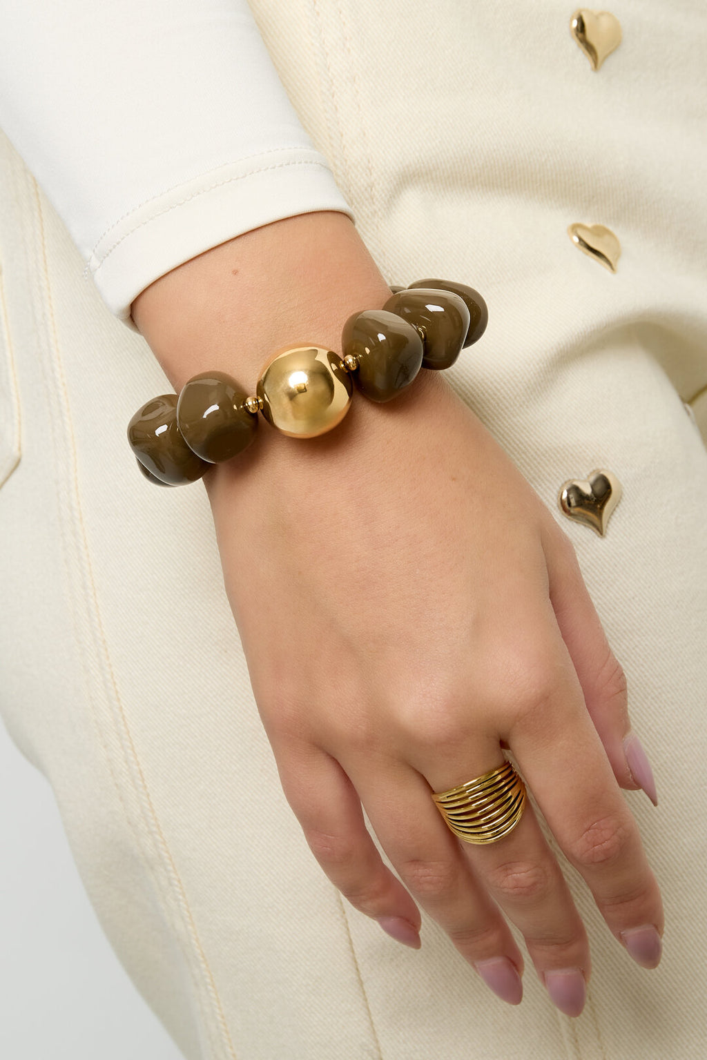Elegant Retro Beaded Bracelet for Fall/Winter