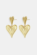 Elegant Heart-Shaped Drop Earrings for Women