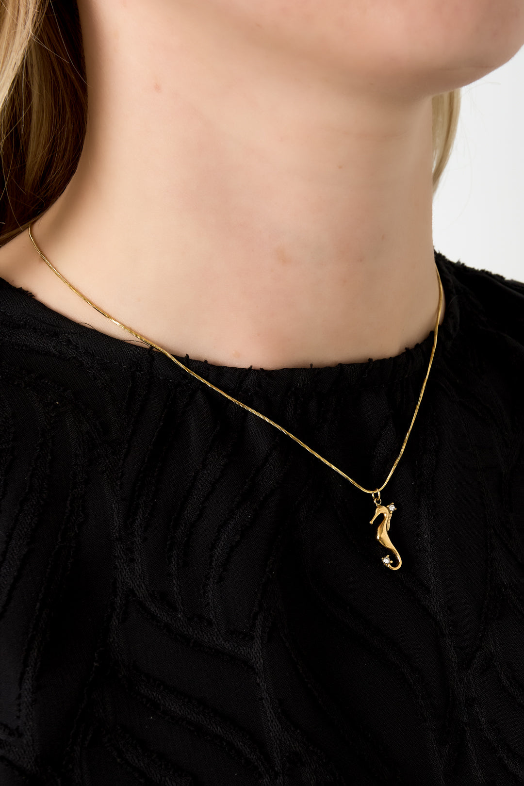 Elegant Oceanic Style Rhinestone Necklace for Women