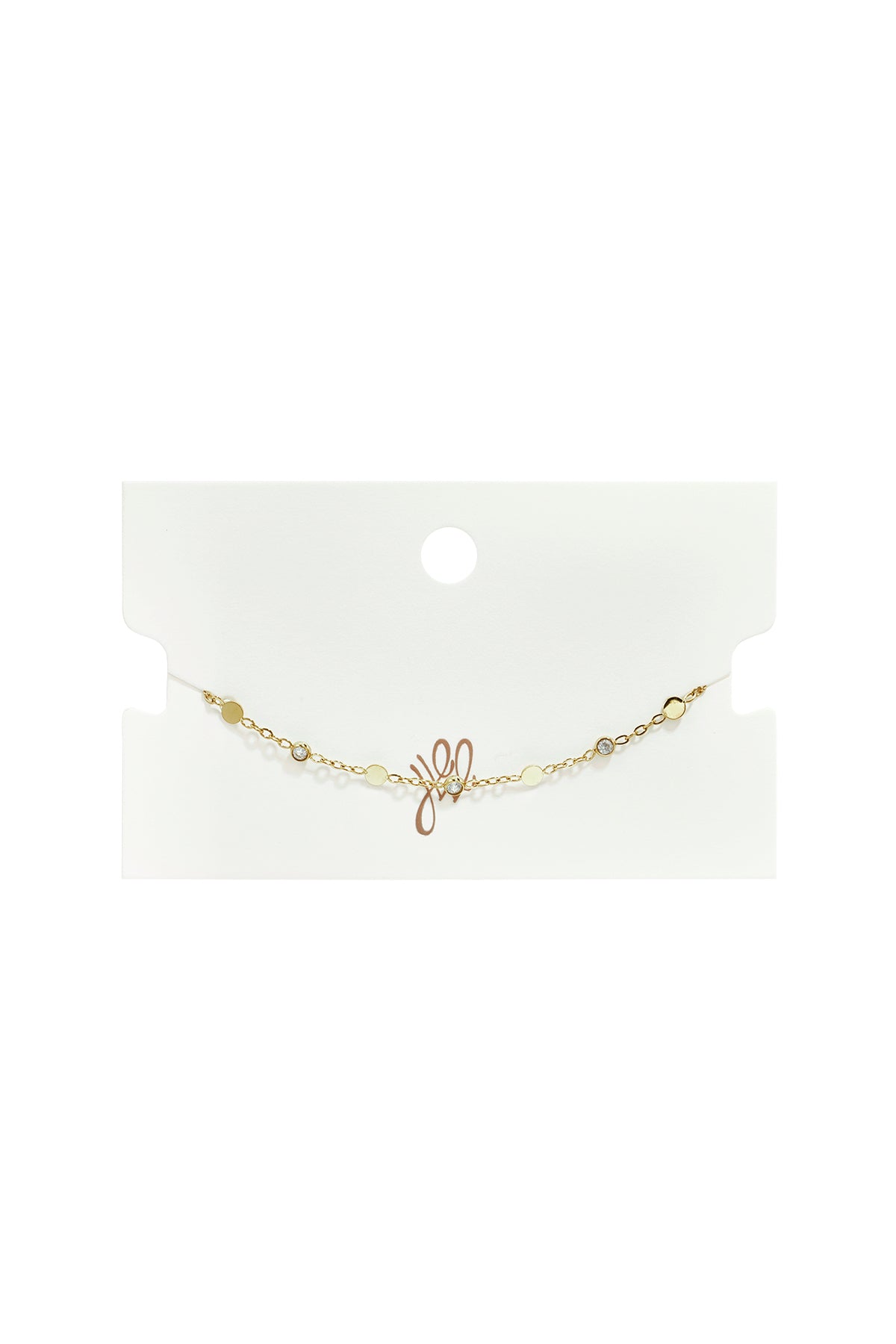 Pulseras de acero inoxidable con dijes circulares, sencillas, de la serie Daily Simple, joyería para mujer