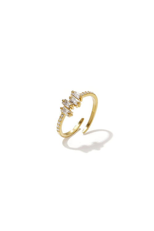 Anillos minimalistas de acero inoxidable con forma geométrica, sencillos para uso diario, serie Simple. Joyería para mujer.