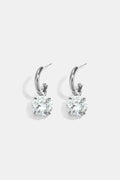 Pendientes colgantes de acero inoxidable, estilo círculo, sencillos, de la serie Daily Simple, joyería para mujer.