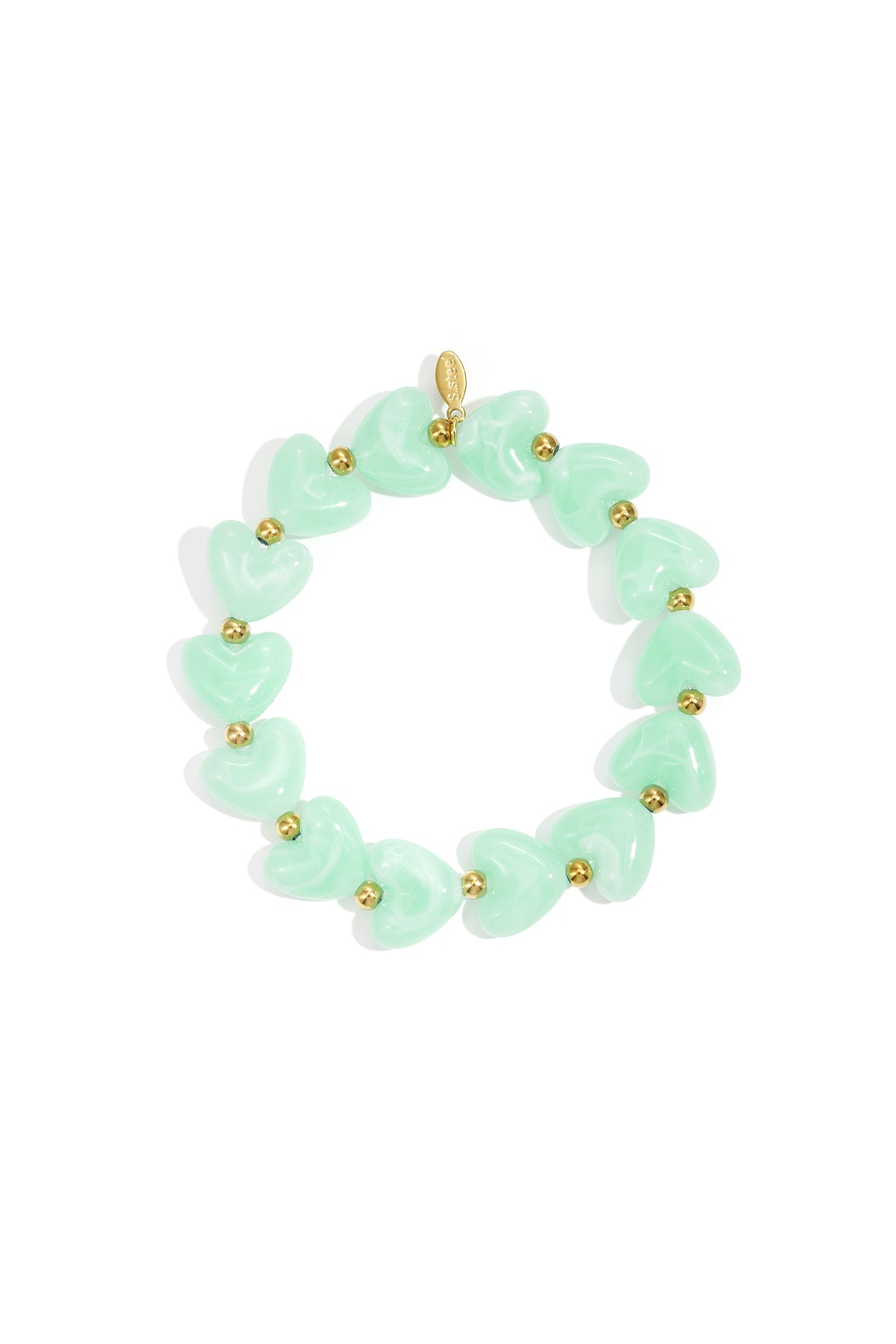 Pulsera de cuentas corazón