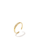 Anillo con piedras - Acero inoxidable