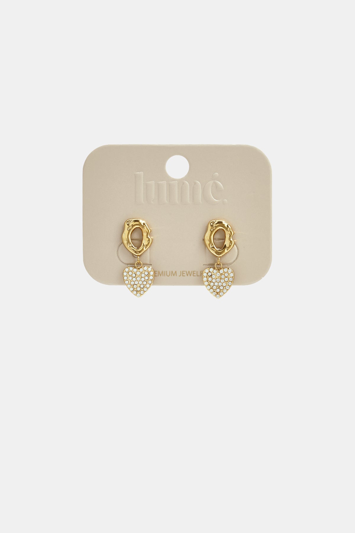 Pendientes colgantes de acero inoxidable con forma de corazón, sencillos, de la serie Daily Simple, joyería para mujer.