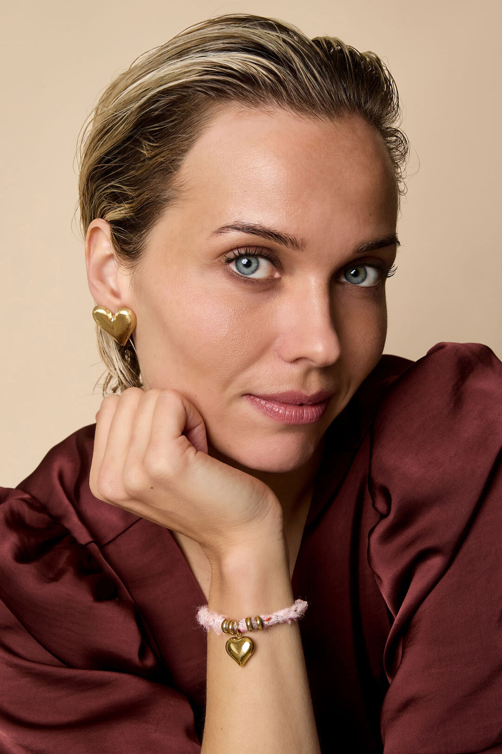 Elegant Heart Stud Earrings for Everyday Sparkle