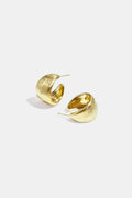 Stylish Lumé Hoop Earrings - Silver & Gold