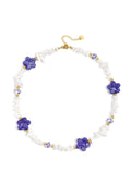 Elegant White Beaded Necklace for Spring/Summer Romance