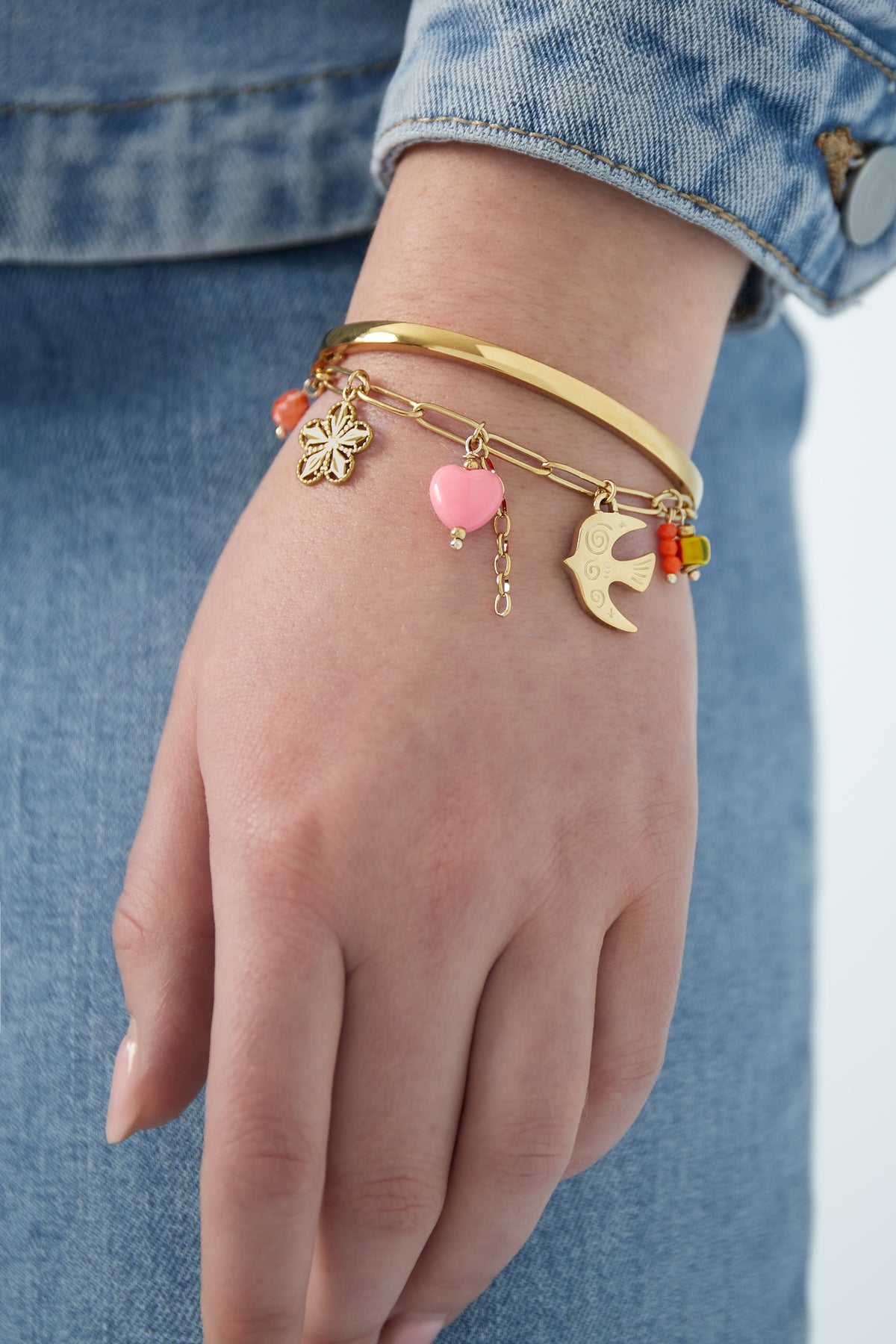 Elegant Gold Charm Bracelet for Everyday Glam