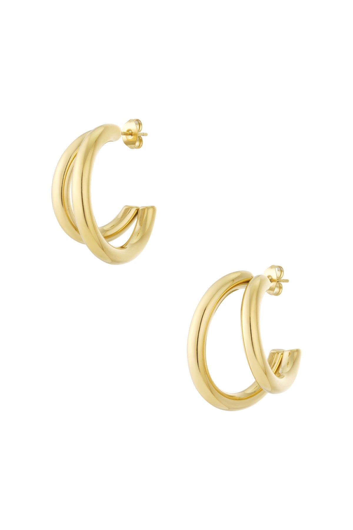 Stylish Stainless Steel Hoop Earrings for Everyday Glam