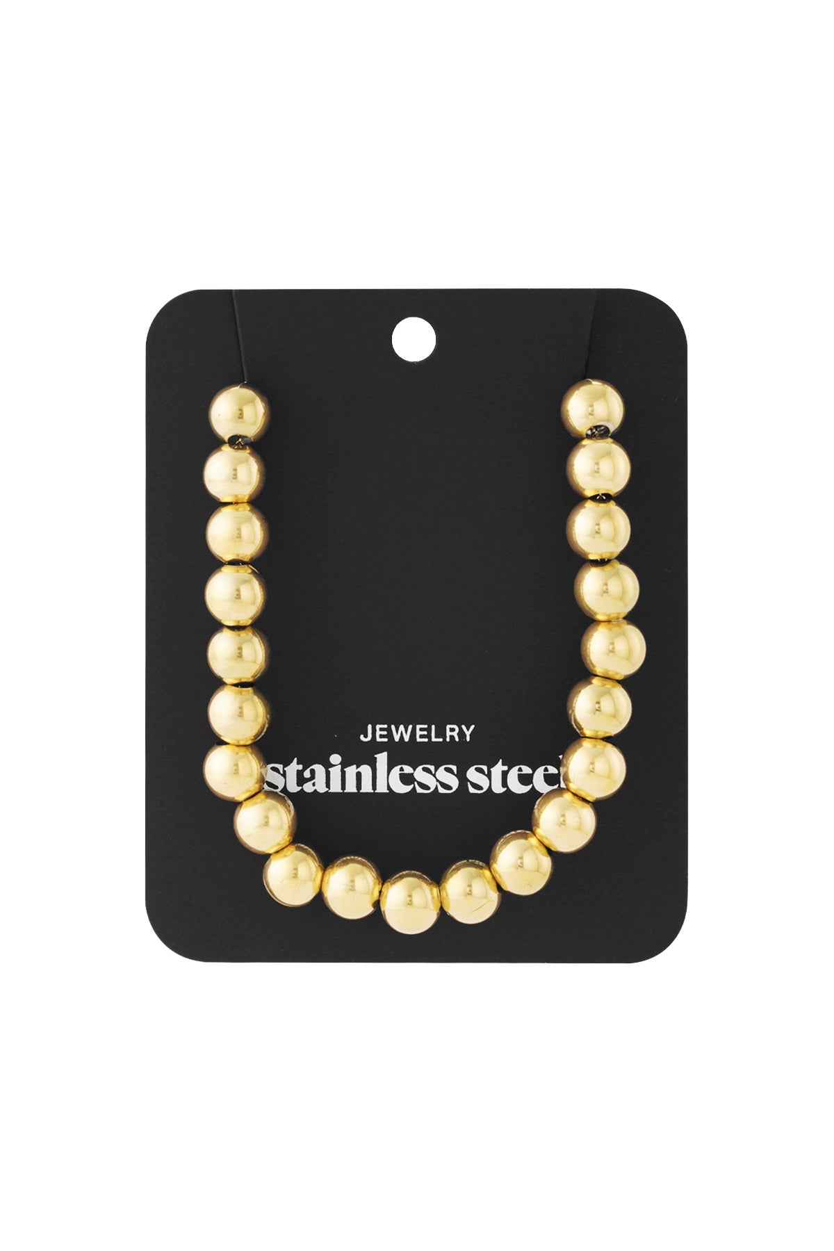 collar de cuentas huecas -10mm