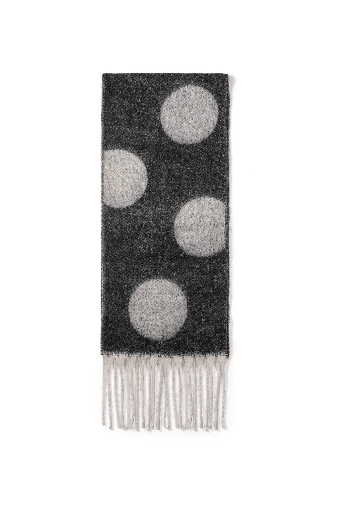 Bufandas de invierno con lunares, sencillas, de poliéster, accesorios para el día a día.