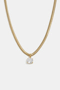 Collares con colgante de acero inoxidable Circle Simple Daily Simple Series Joyería para mujer