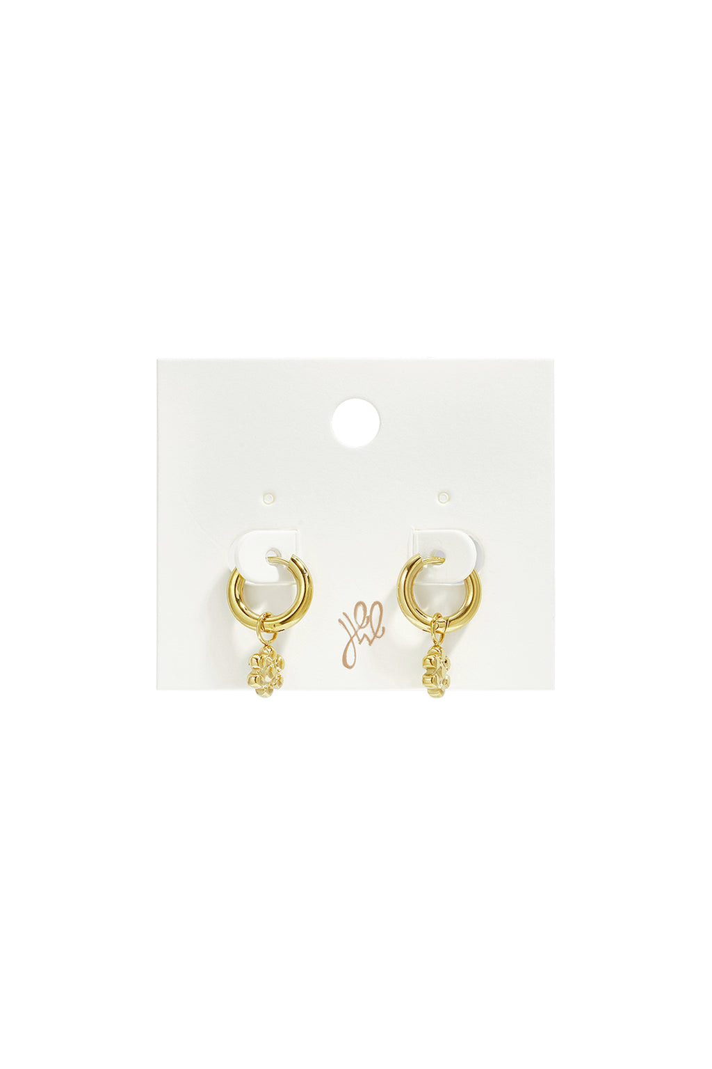 Pendientes colgantes de acero inoxidable con forma de flor, de la serie Daily Simple, joyería para mujer.