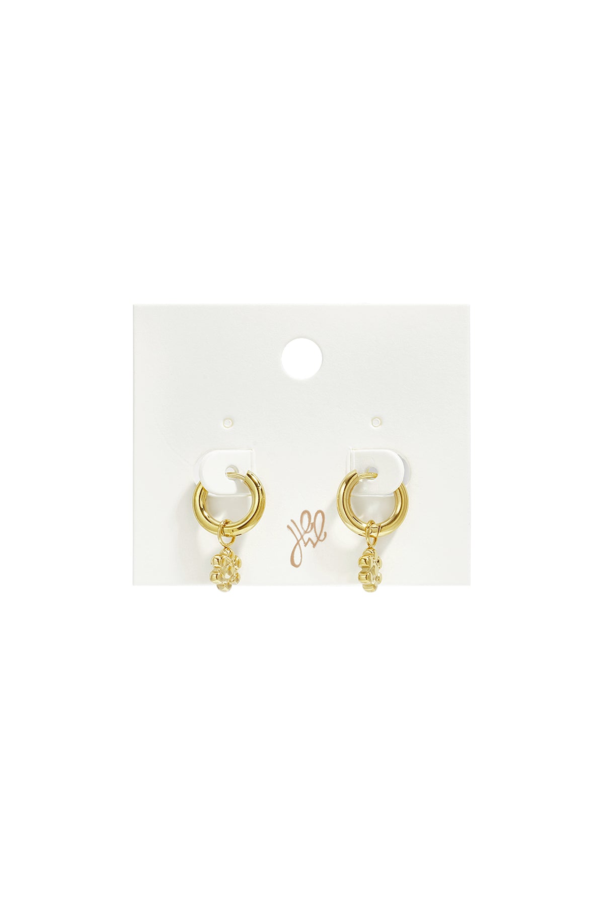 Pendientes colgantes de acero inoxidable con forma de flor, de la serie Daily Simple, joyería para mujer.