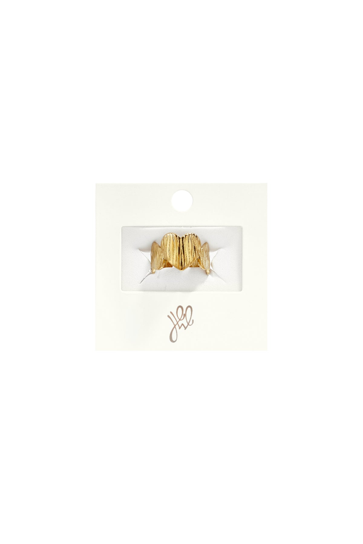 Anillos minimalistas de acero inoxidable con forma de corazón, de la serie Daily Simple para mujer.