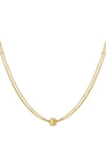 Elegant 14K Gold Plated Irregular Pendant Necklace