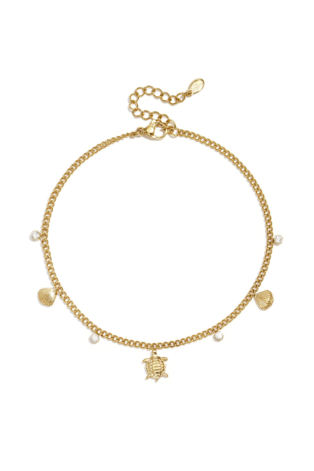 Stylish Gold Color Stainless Steel Ankle Bracelet