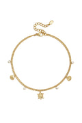 Stylish Gold Color Stainless Steel Ankle Bracelet