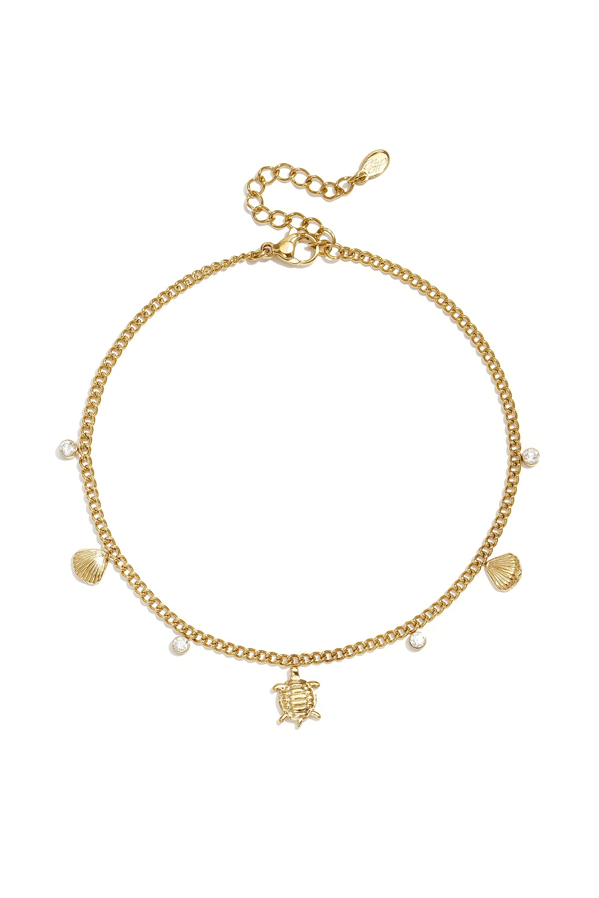 Stylish Gold Color Stainless Steel Ankle Bracelet