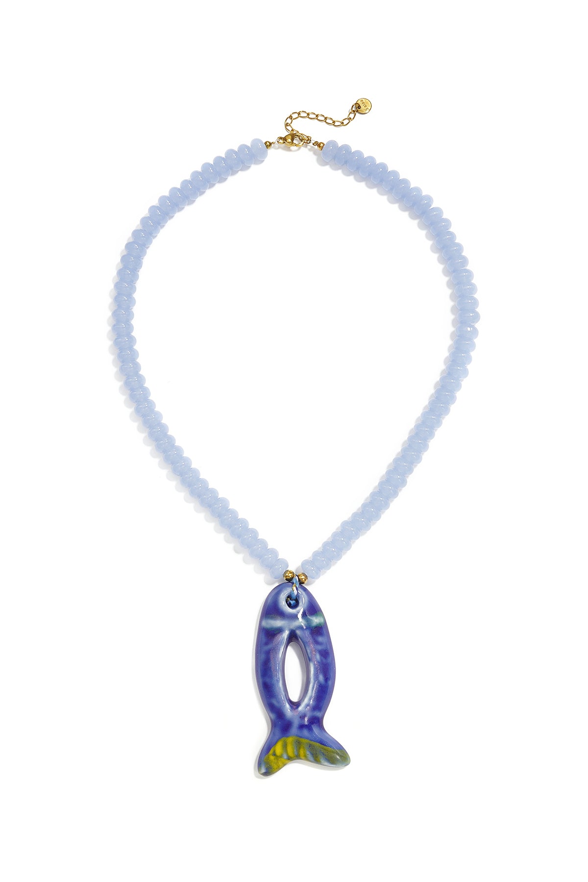 Charming Ceramic Fish Beaded Necklace for Summer