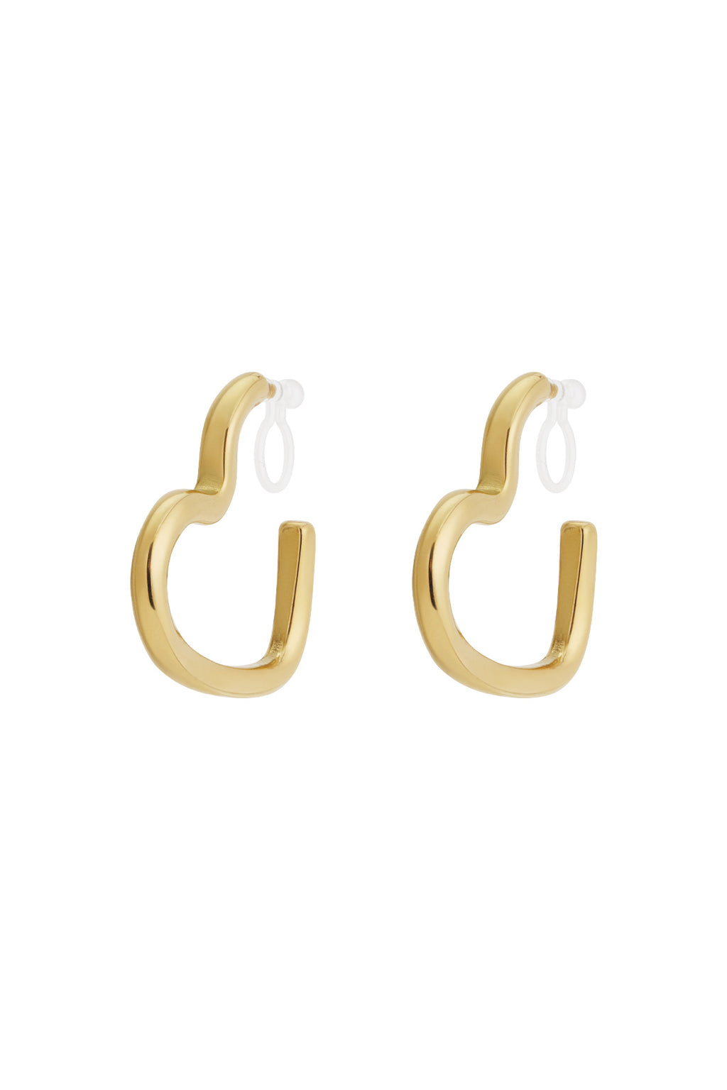Elegant Heart-Shaped Clip-On Earrings for All