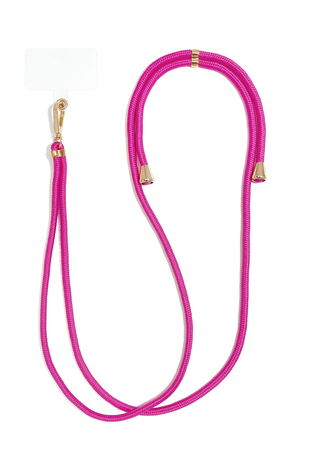 Cadena para teléfono de color liso, sencilla, de poliéster, accesorio de uso diario.
