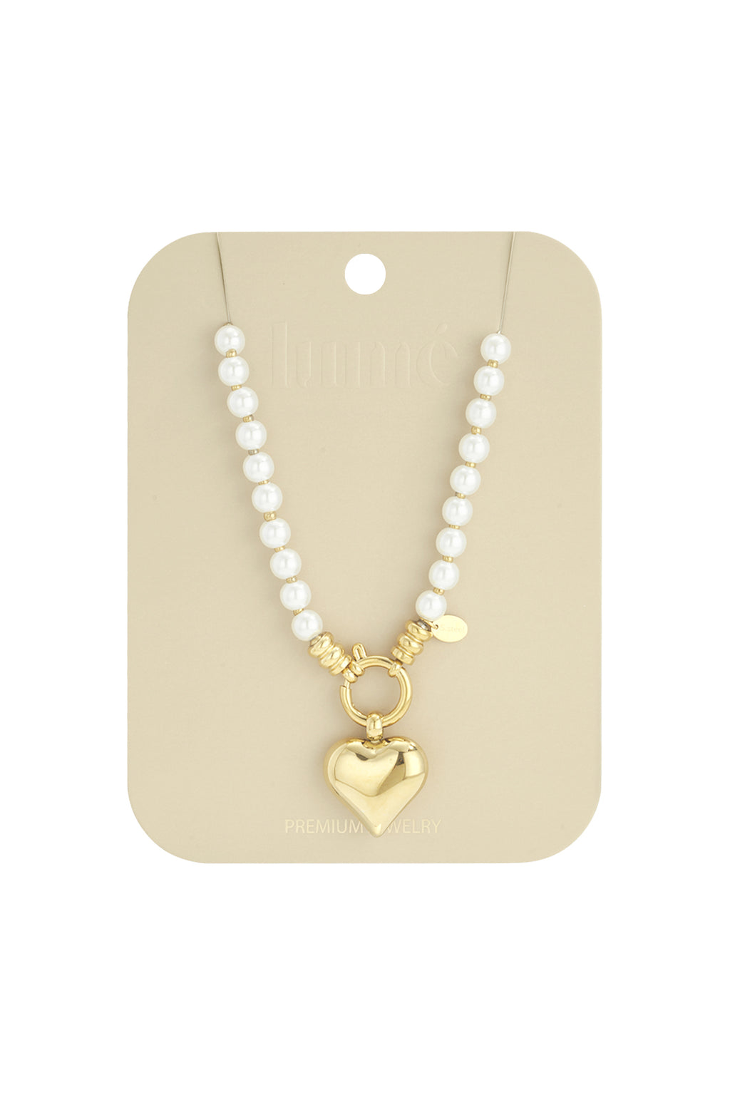 Collares de cuentas con forma de corazón, serie sencilla, informal, para uso diario, joyería para mujer.