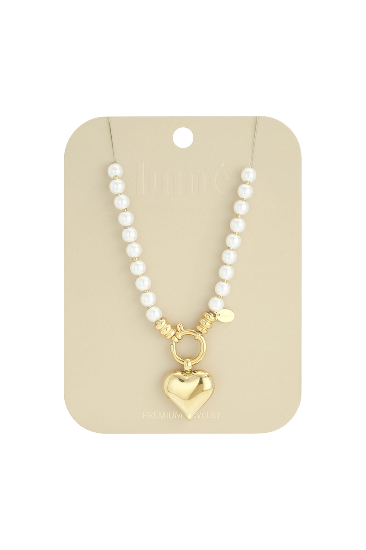 Collares de cuentas con forma de corazón, serie sencilla, informal, para uso diario, joyería para mujer.