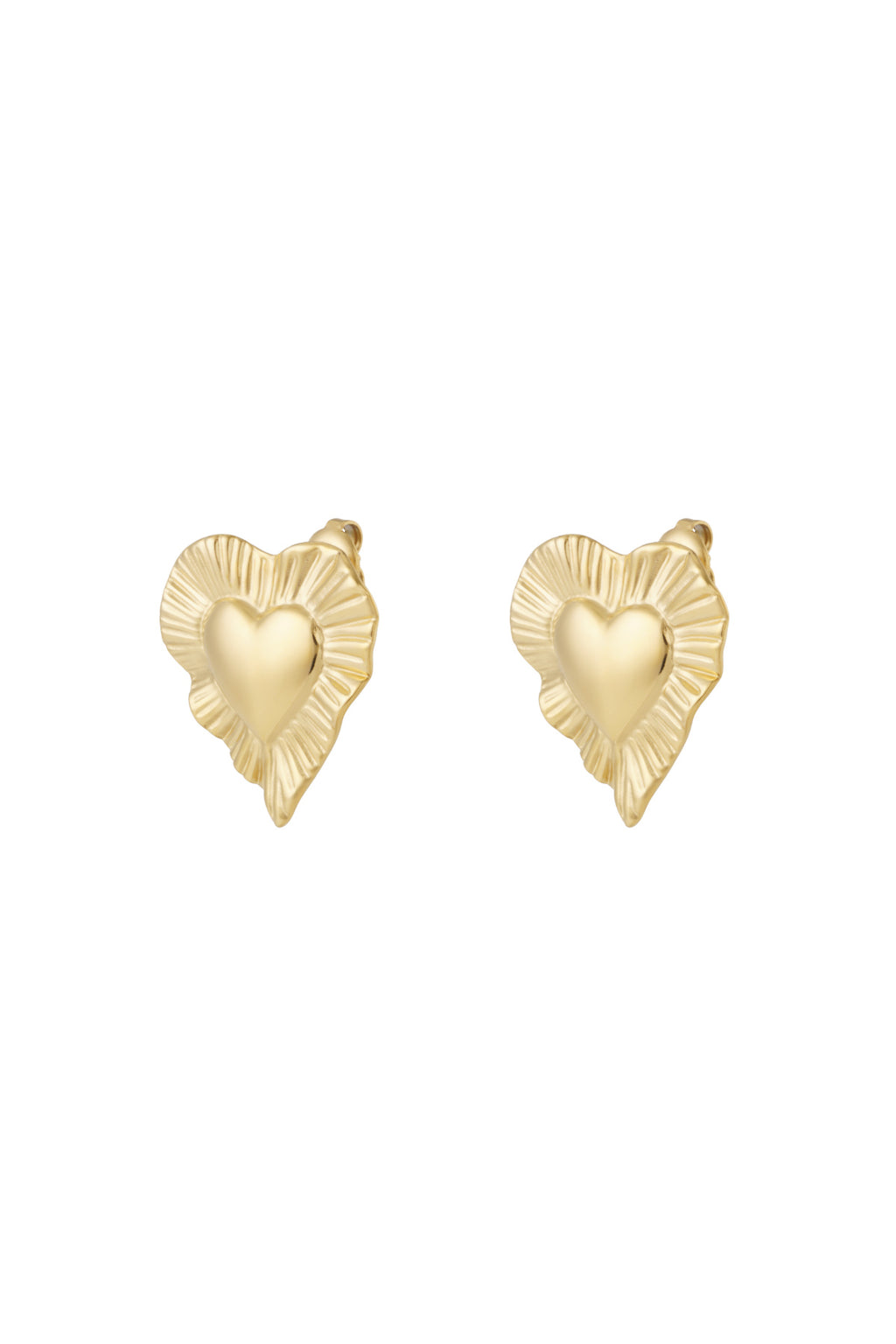Elegant Heart-Shaped Stud Earrings for Daily Wear