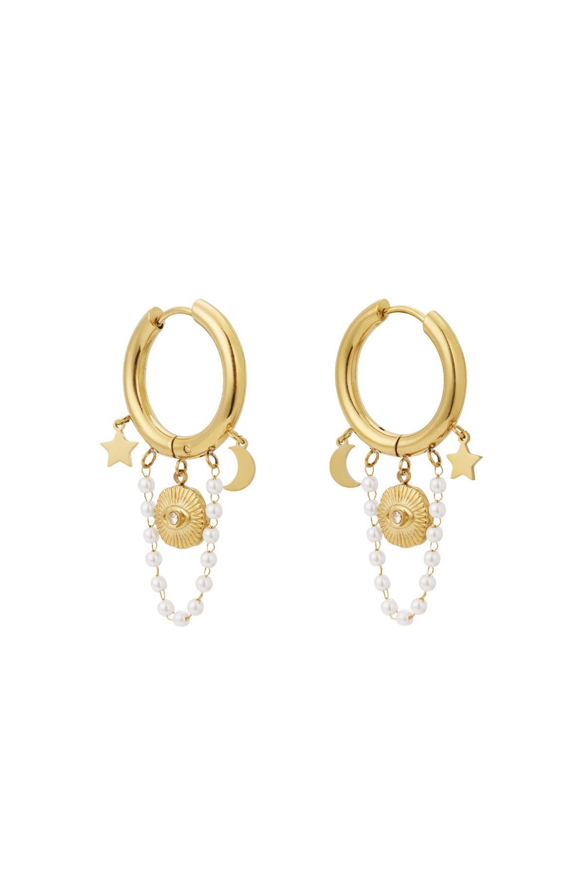 Elegant 14K Gold Plated Drop Earrings for Women