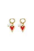 Romantic Heart Drop Earrings for Valentine's Day